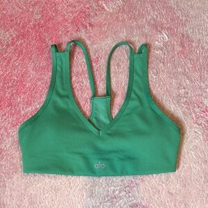 ALO Yoga Vibrant Green Sports Bra